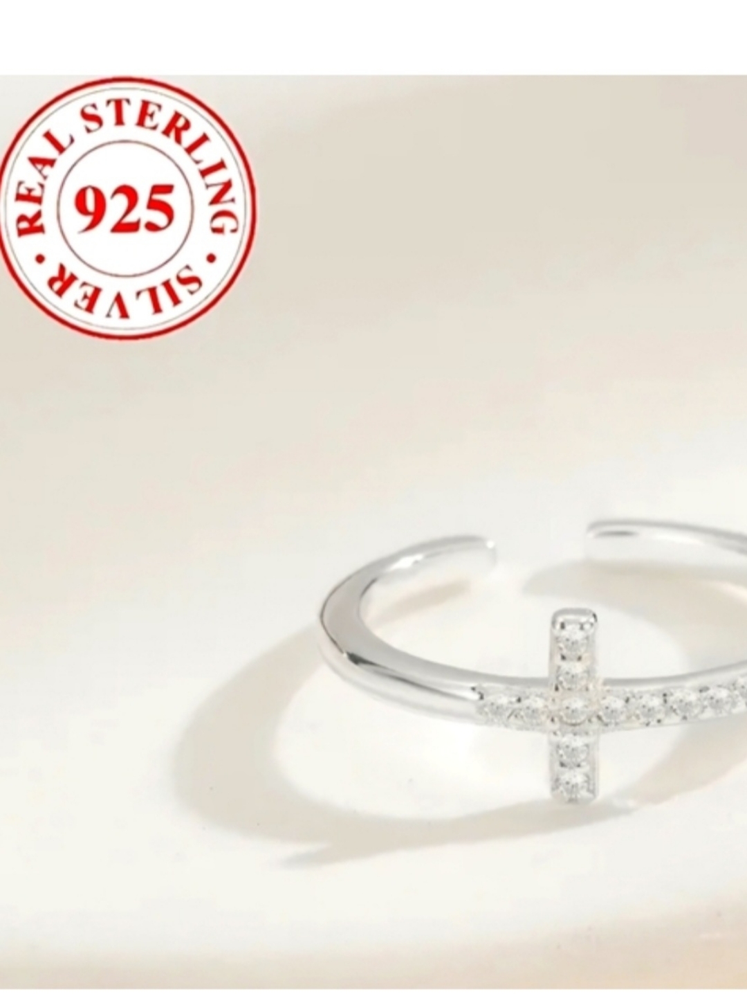Sterling Silver Cross Toe Ring